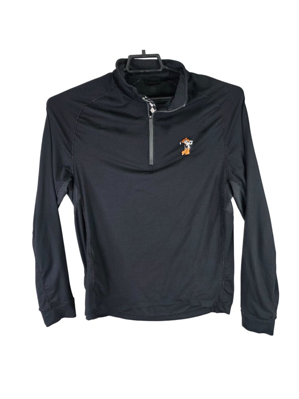 Mens Levelwear Black 1/4 Zip Pullover OSU Pistol Pete Polyester Blend Size M